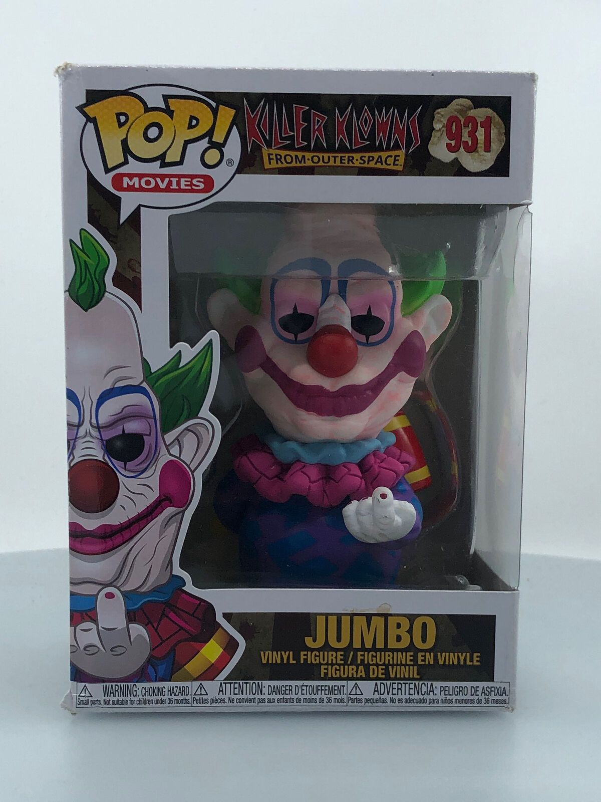 Funko POP Movies Killer Klowns From Outer Space Jumbo #931 Vinyl Figure DAMAGED