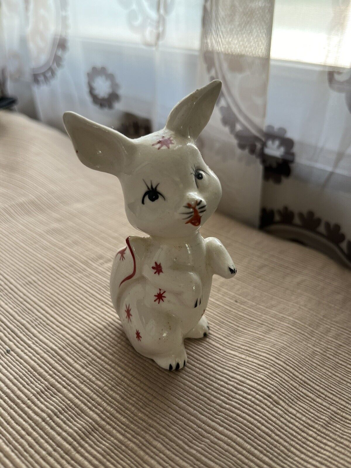 Vintage White Ceramic Porcelain Animal Made In Japan