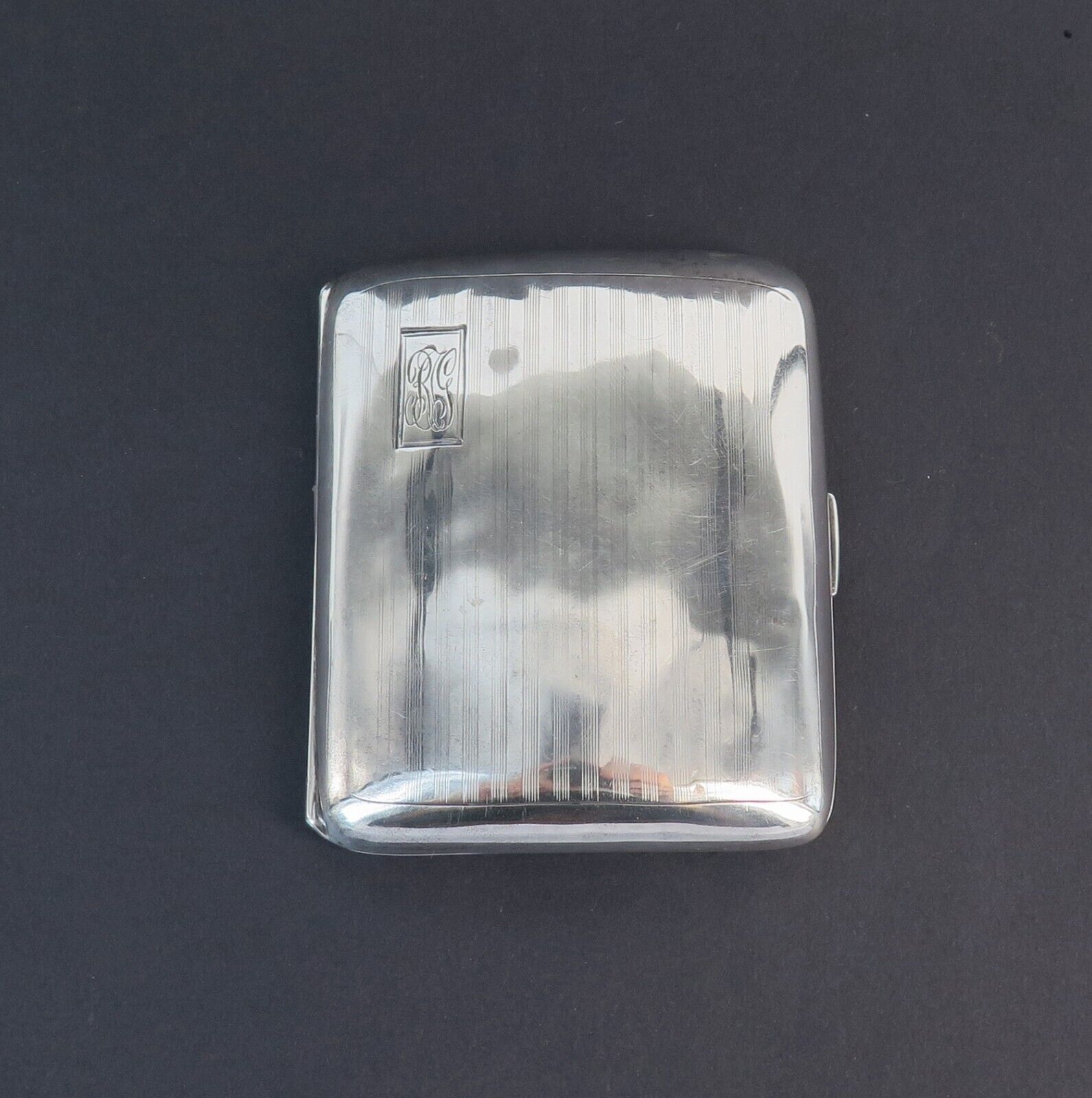 c 1910s - 1920s x, USA Sterling Silver Cigarette Case