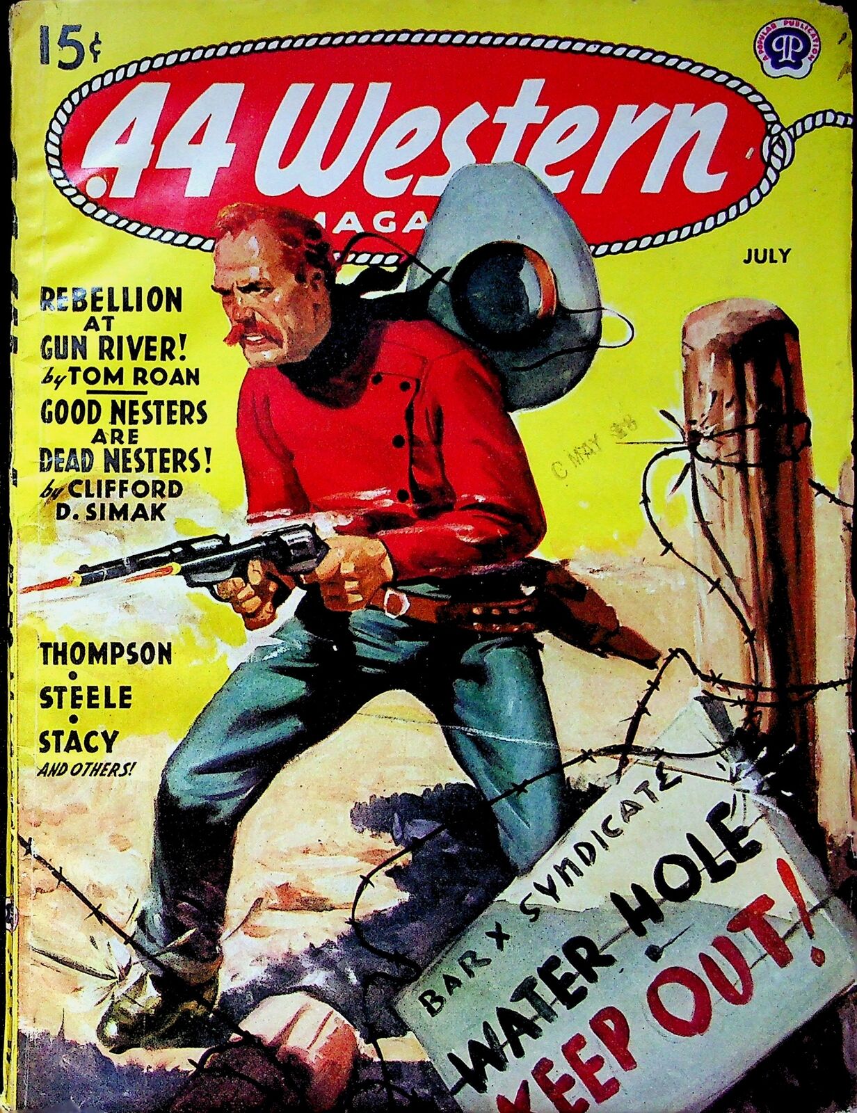 44 Western Magazine Pulp Jul 1945 Vol. 12 #4 VG