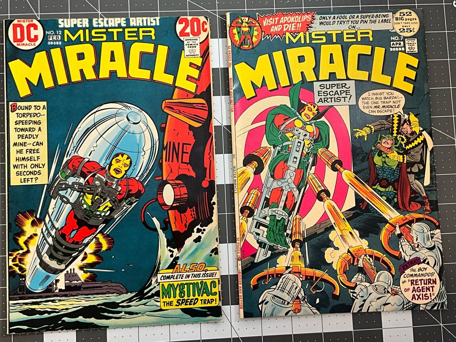 Mister Miracle Lot Of 2   #7 & #12  1972 DC Comics 7.0 1st Cover Appearance