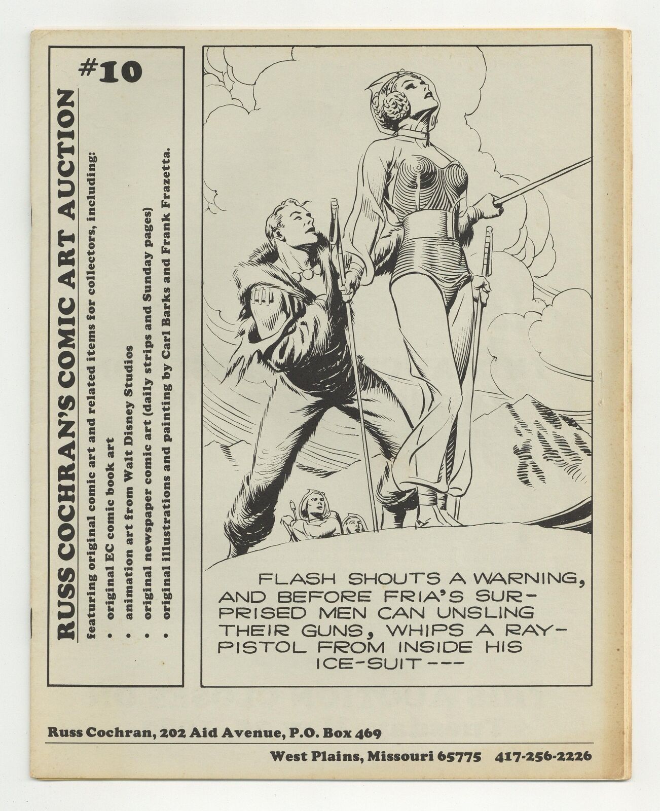 Russ Cochran\'s Comic Art Auction Catalog #10 VG+ 4.5 1982