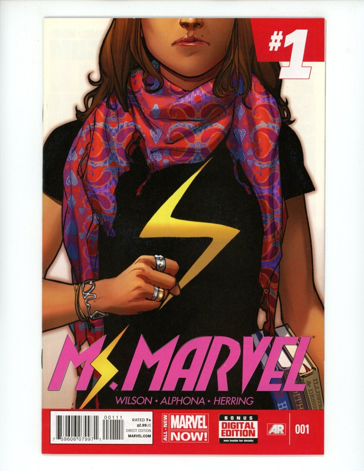 Ms Marvel #1 Comic Book 2014 NM 3rd Series 2nd Full Kamala Khan App Marvel