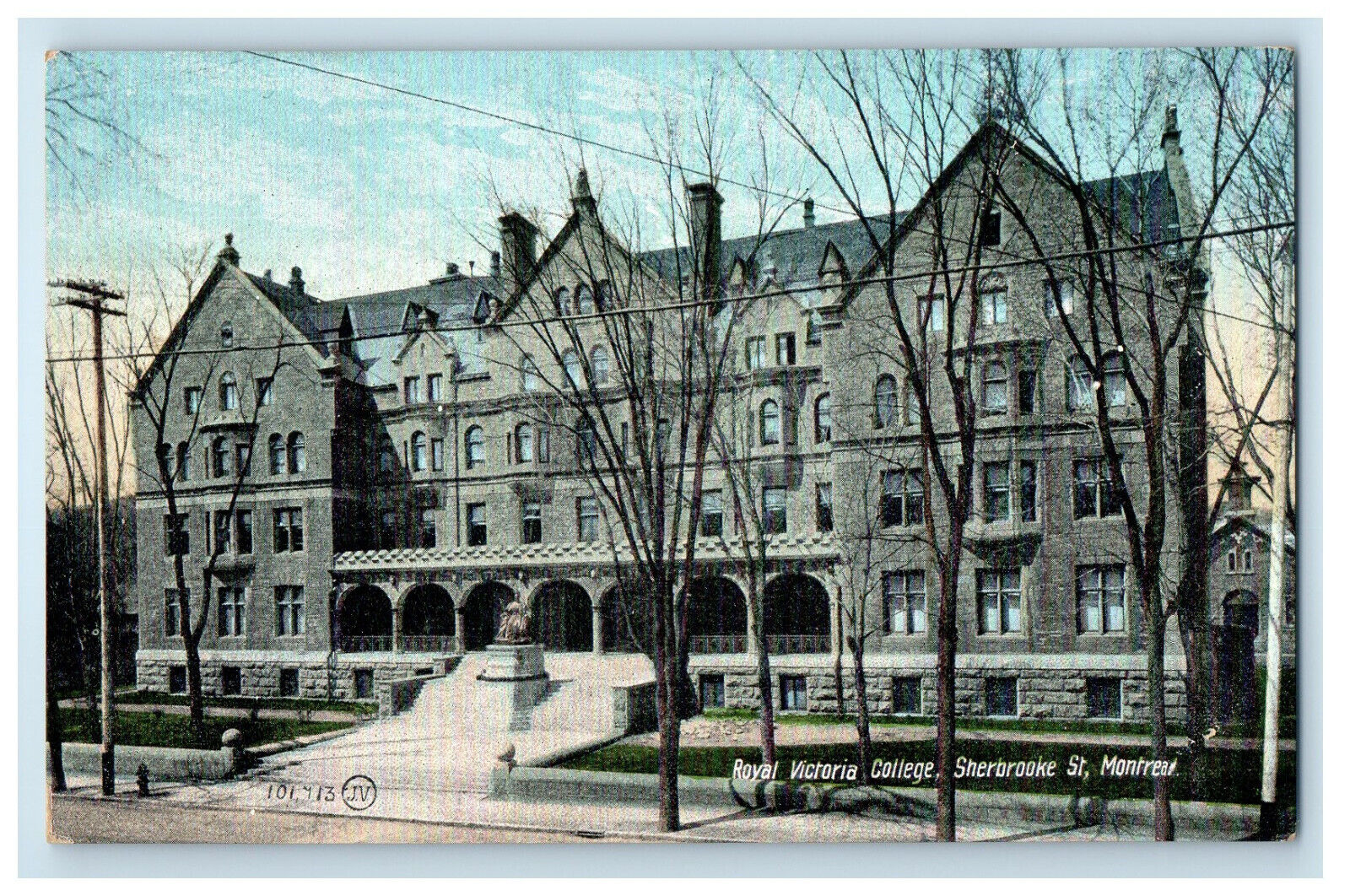 c1905 Royal Victoria College, Sherbrooke St. Montreal Canada CA Postcard