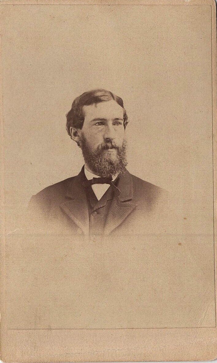 1870-1879 CDV Bearded Man, Dartmouth College Archives Photograph