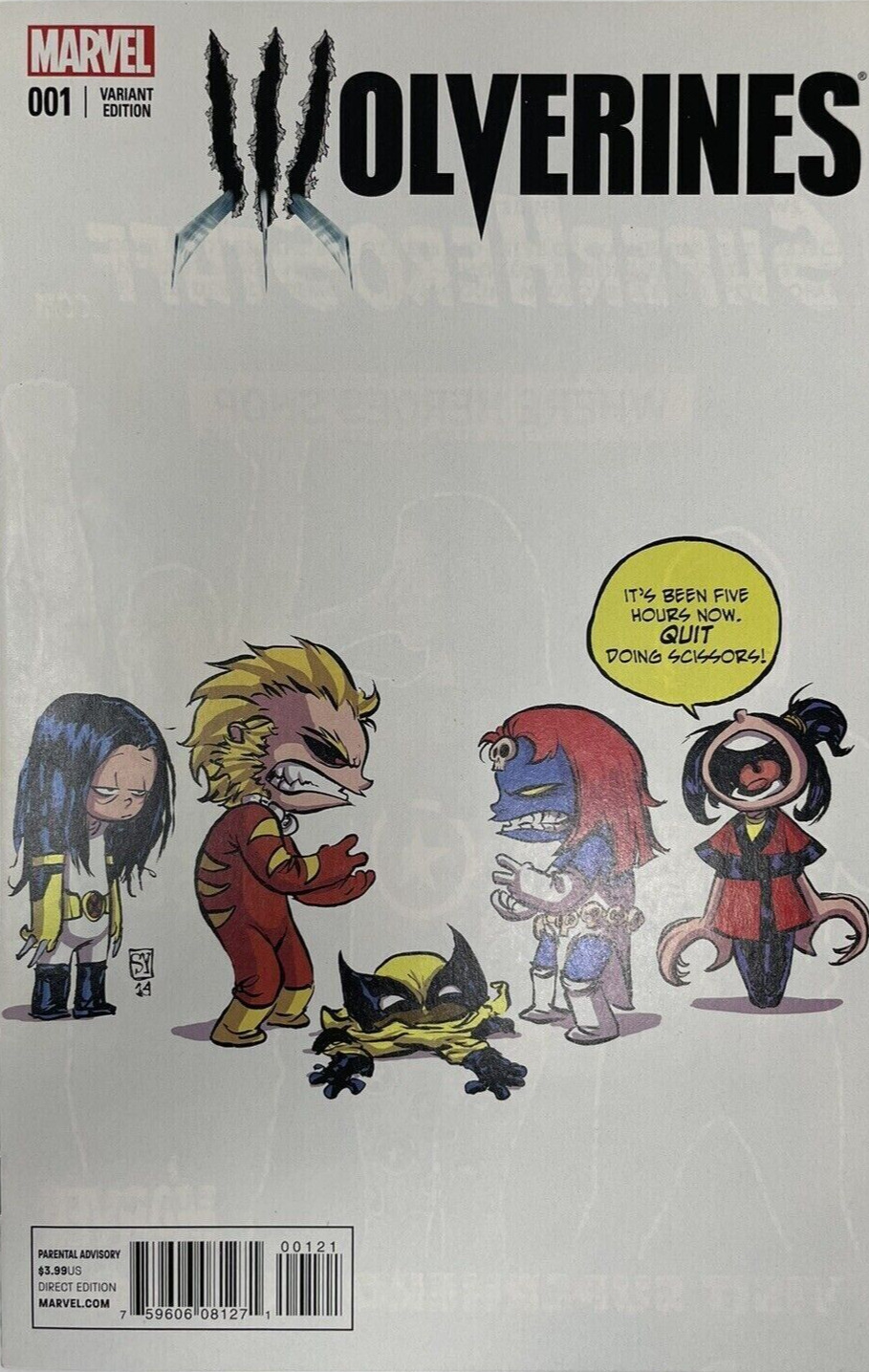 WOLVERINES #1 Skottie Young Variant Cover Marvel Comics January 2015