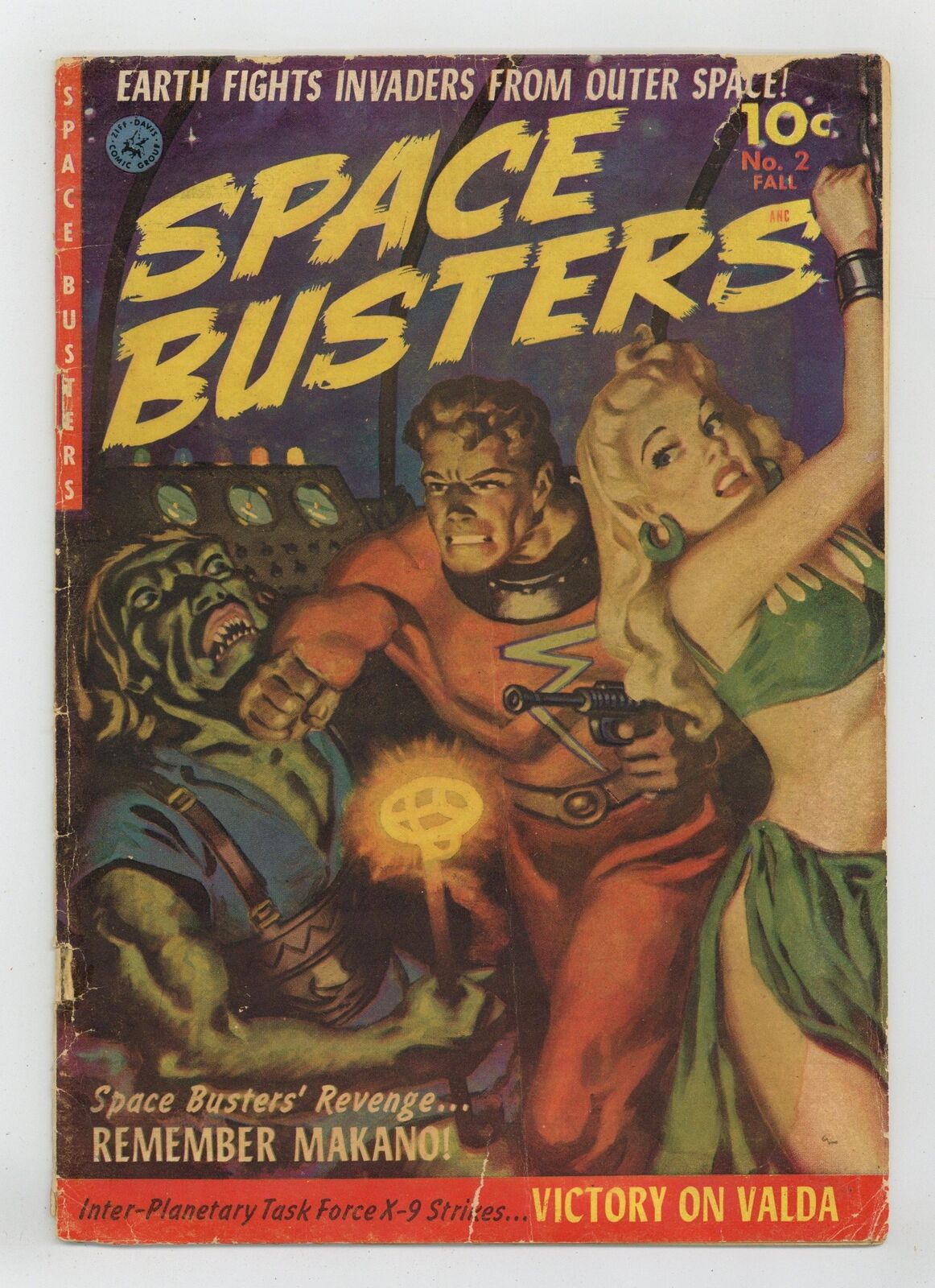 Space Busters #2 GD- 1.8 RESTORED 1952