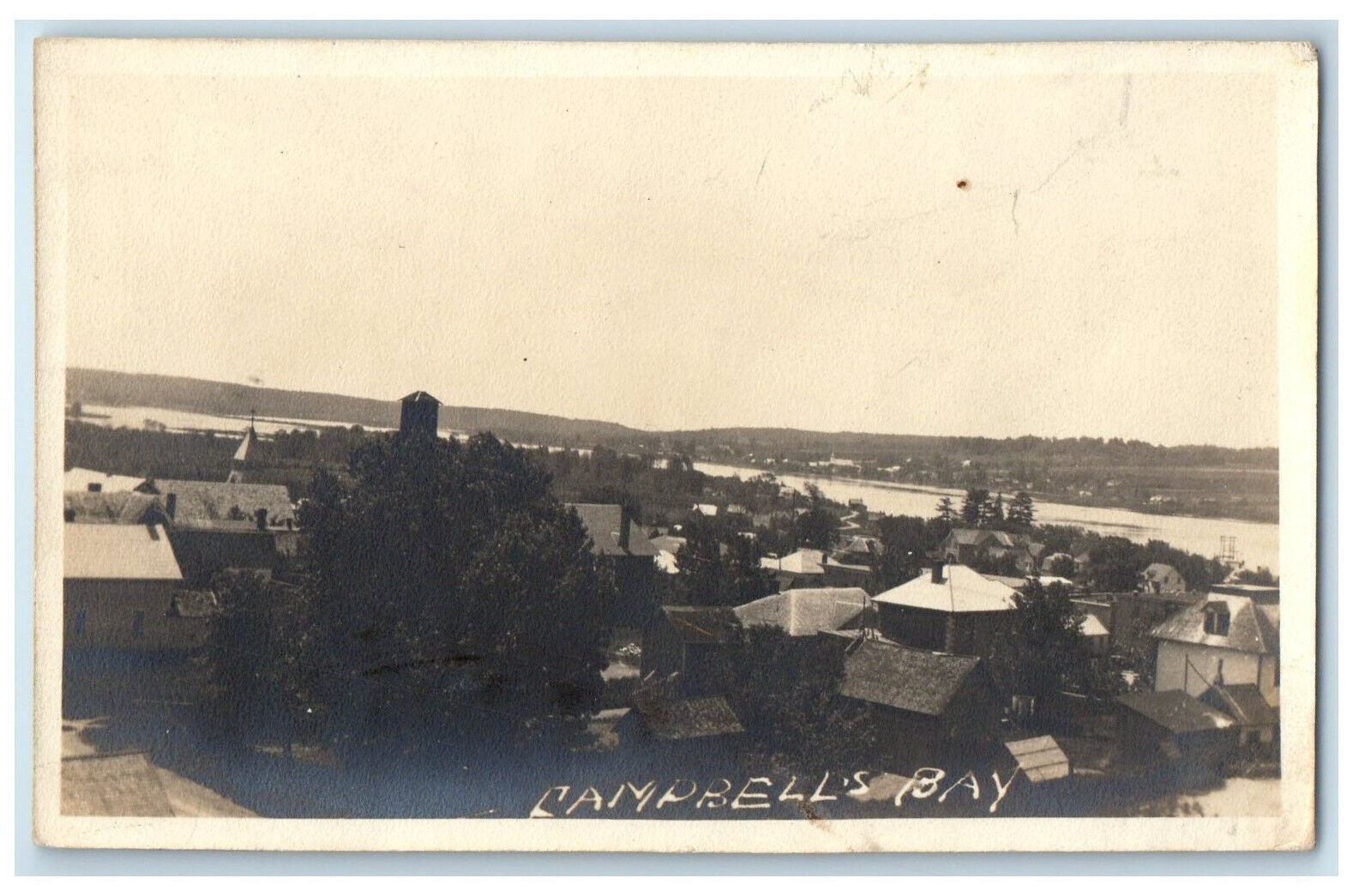 c1940's Campbell's Bay Quebec Canada RPPC Photo Vintage Unposted Postcard
