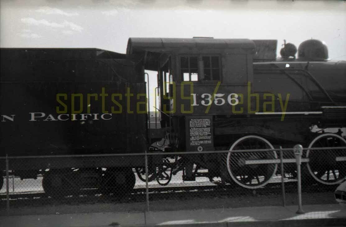 1972 NP Northern Pacific 4-6-0 Locomotive #1356 - Vintage Railroad Negative