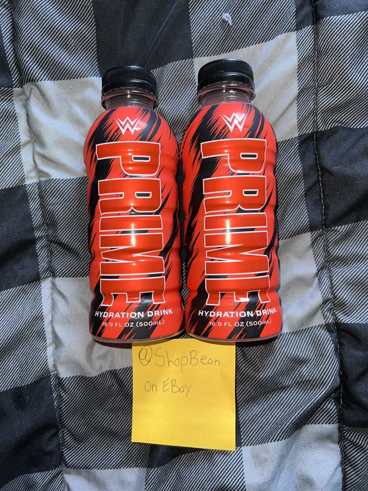 Prime Hydration WWE (Red & Black) In Hand, Ready To Ship  (2 PK)