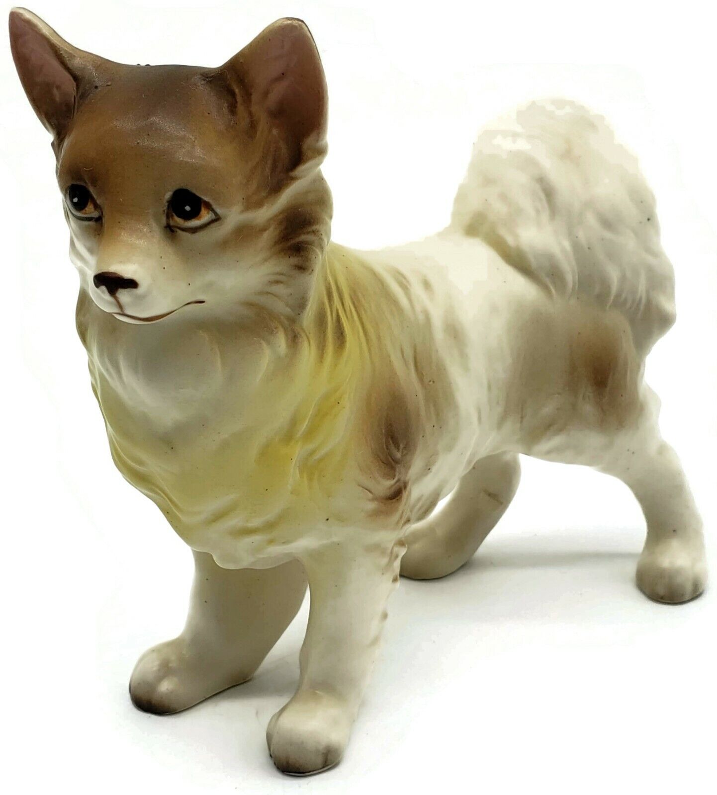 Vintage Papillon Pet Dog Figurine Ceramic Figure