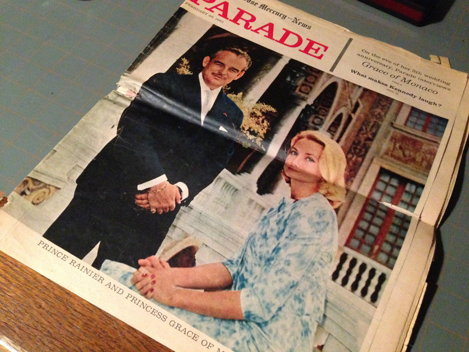 1961 Prince Rainier Of Monaco And Wife Grace Kelly-5th anniversary article