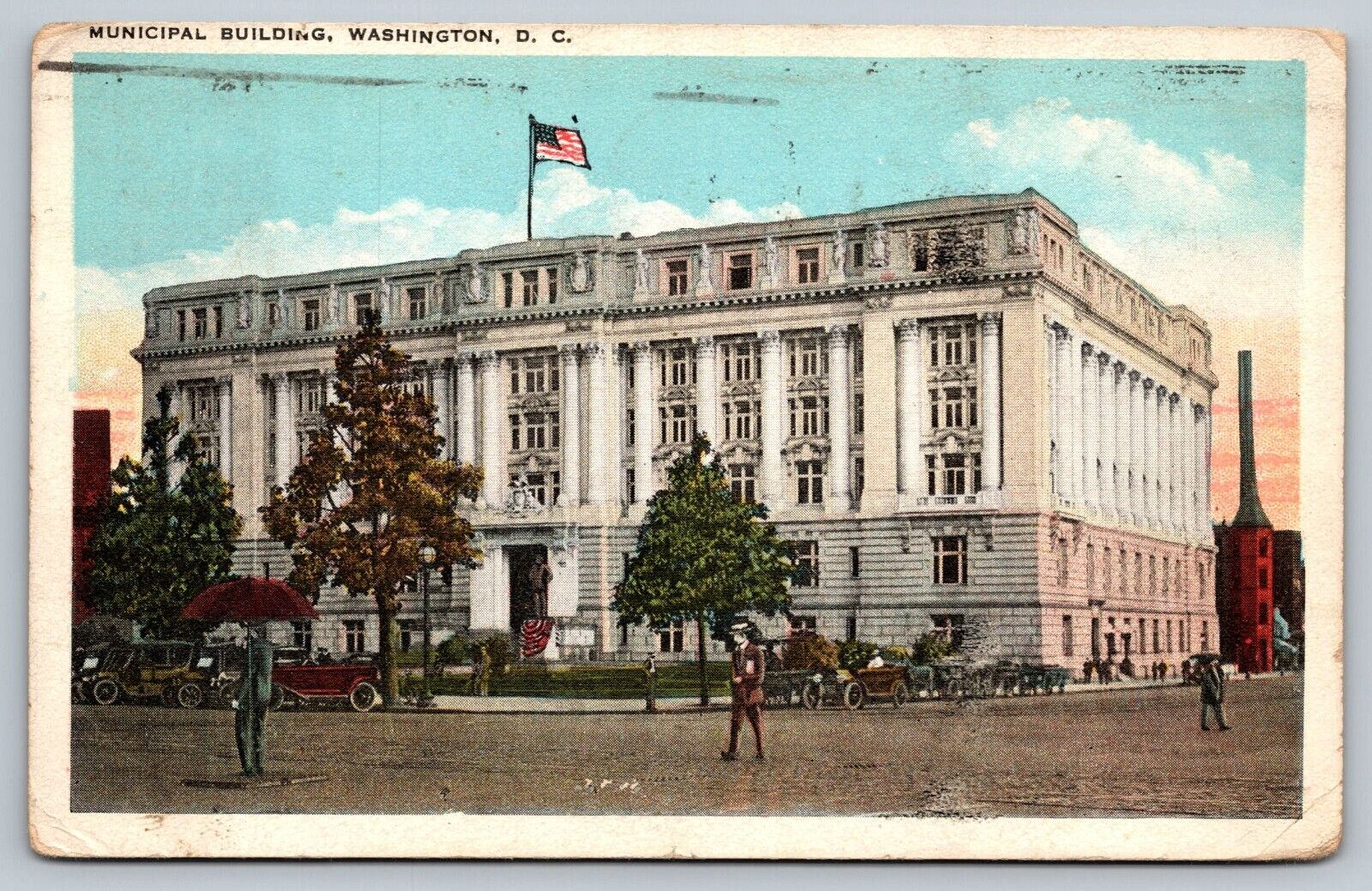 Vtg 1920s Municipal Building Washington DC Postcard