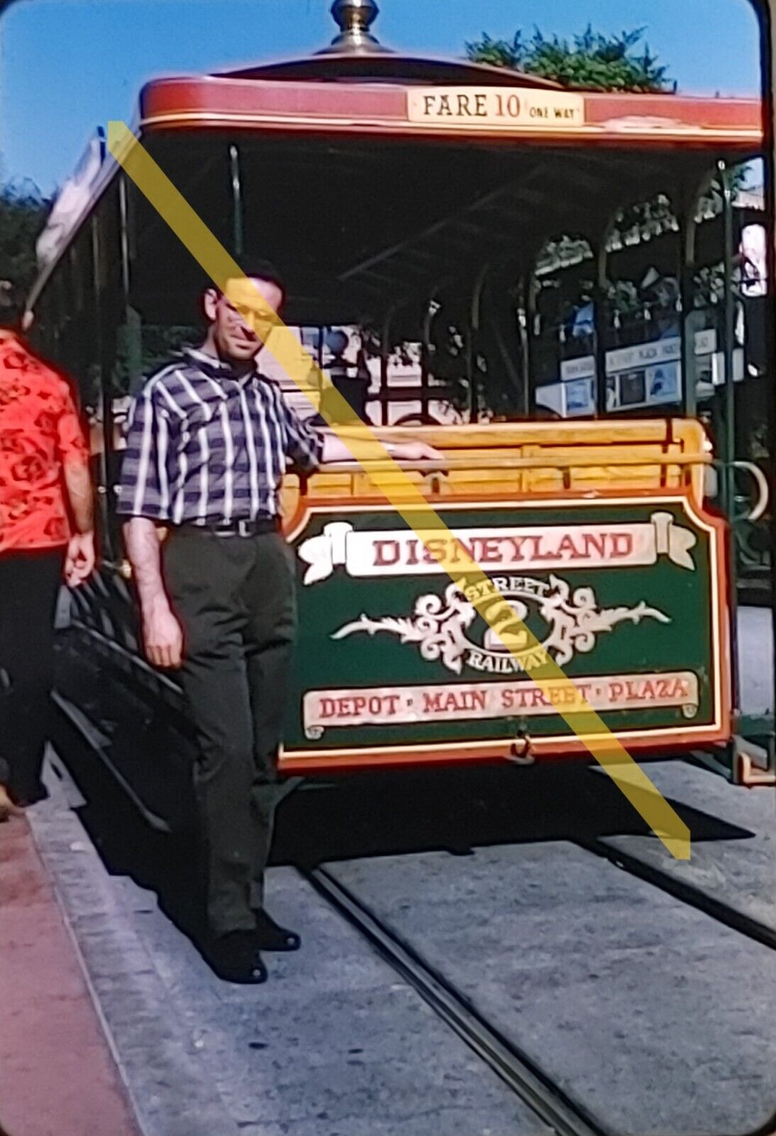 Vintage 1966 35mm Slides Disneyland California Trolley Train Lot of 9 #22473