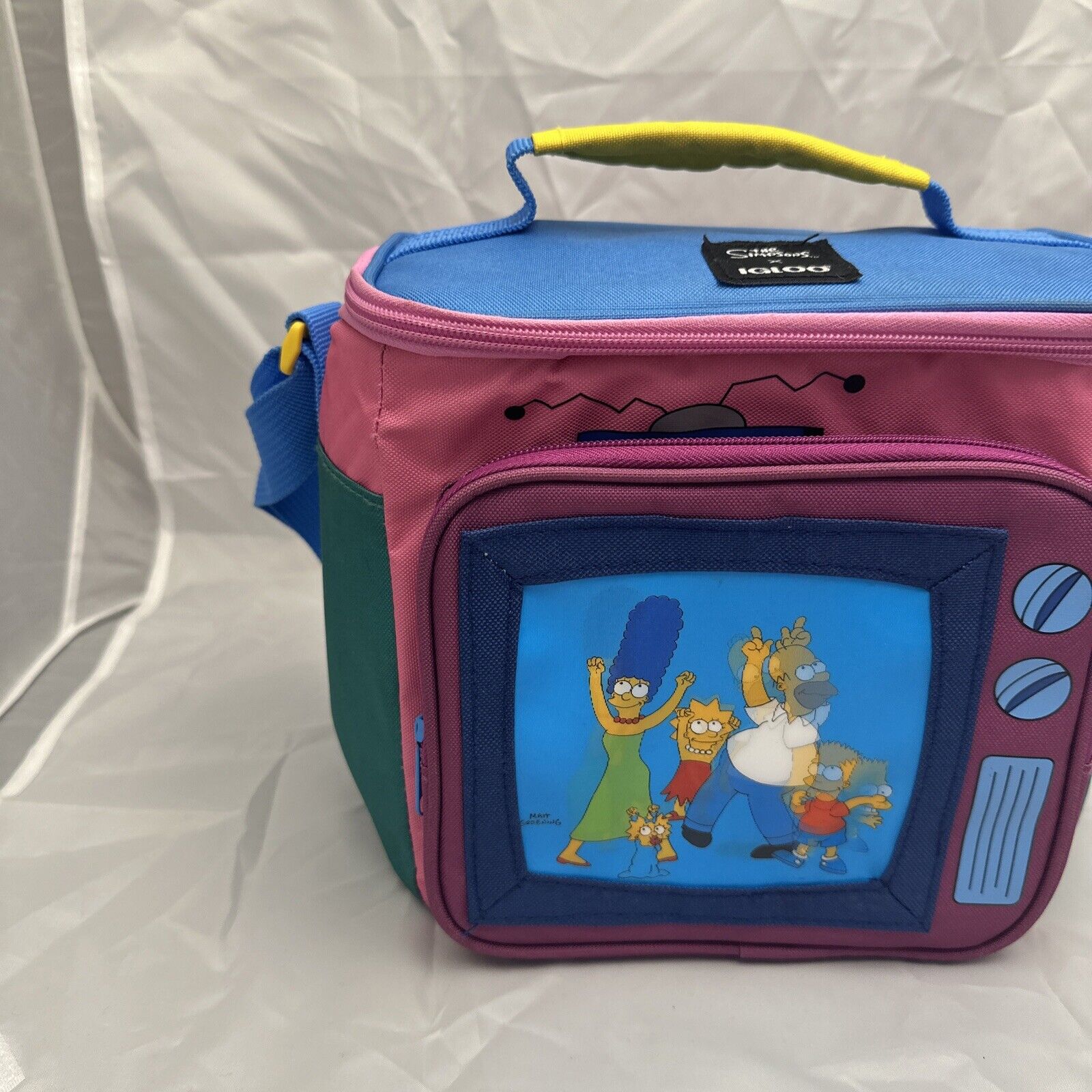LThe Simpsons x Igloo Classic Family Square Lunch Cooler Bag **Collectible**