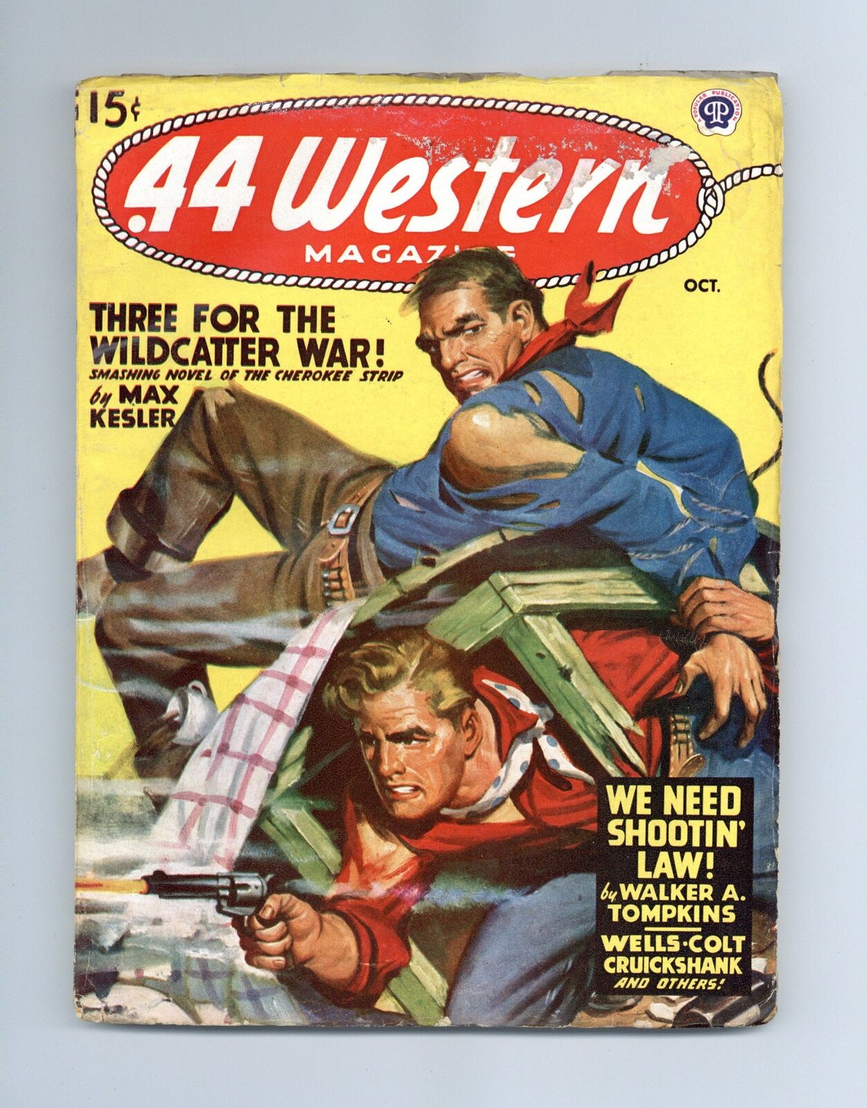 44 Western Magazine Pulp Oct 1947 Vol. 18 #4 VG+ 4.5