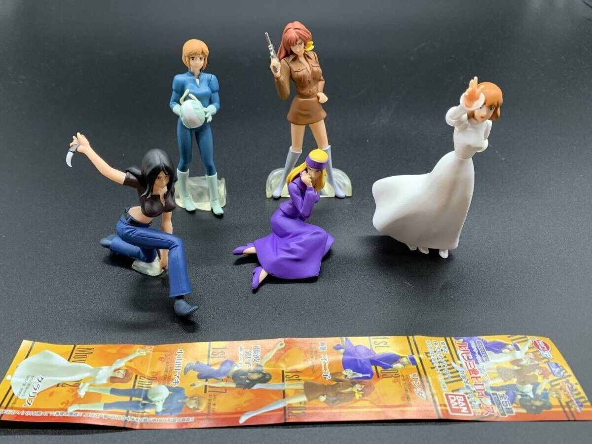 ⑤Bandai,Lupin The 3rd Heroins,All 5 Trading Figures Full Set
