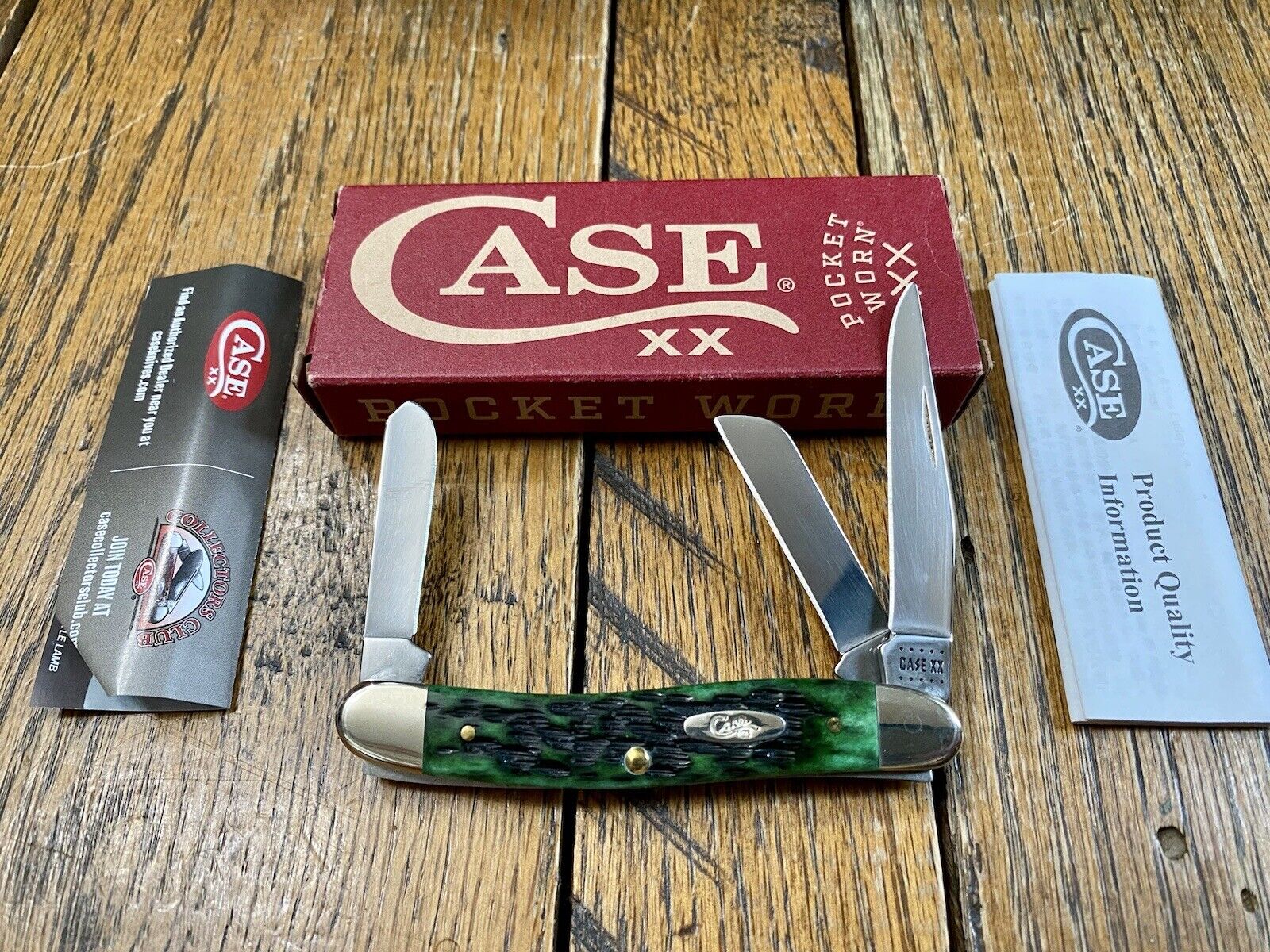 Bundle of (3) NOS BRAND NEW CASE Vintage Pocket Knives 1988-2020