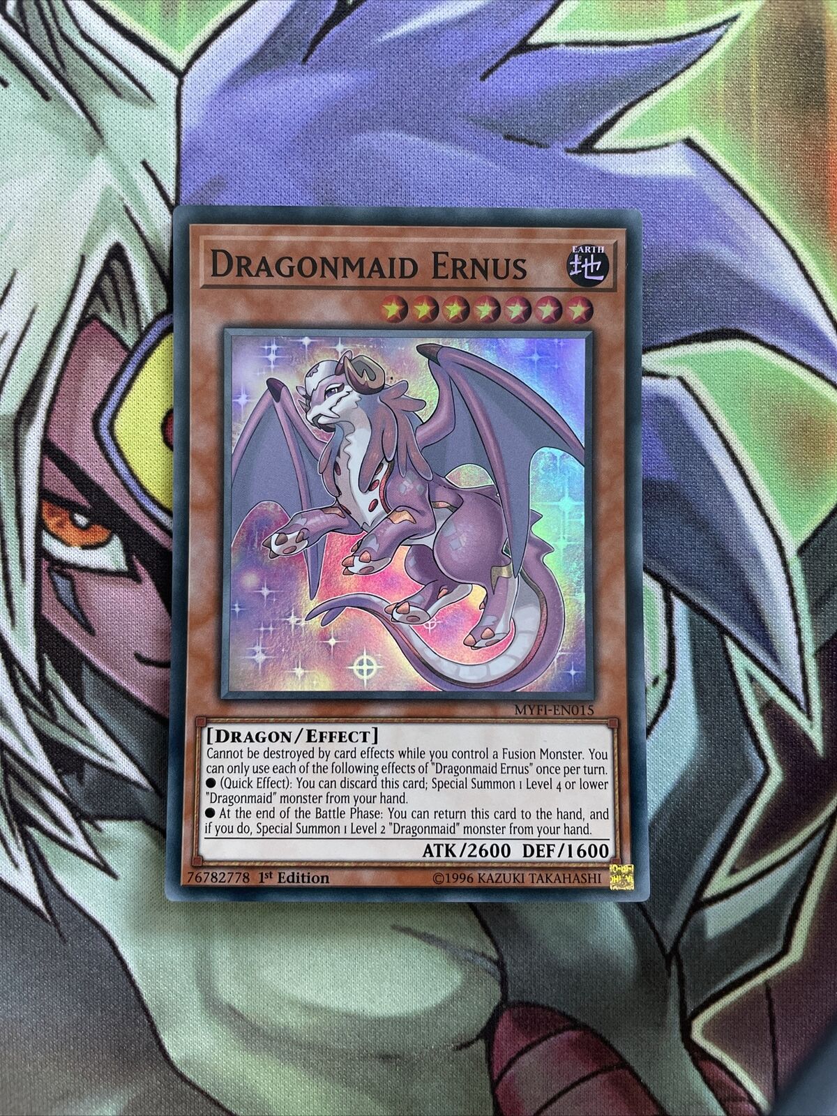 MYFI-EN015 Dragonmaid Ernus Super Rare 1st Edition NM Yugioh Card