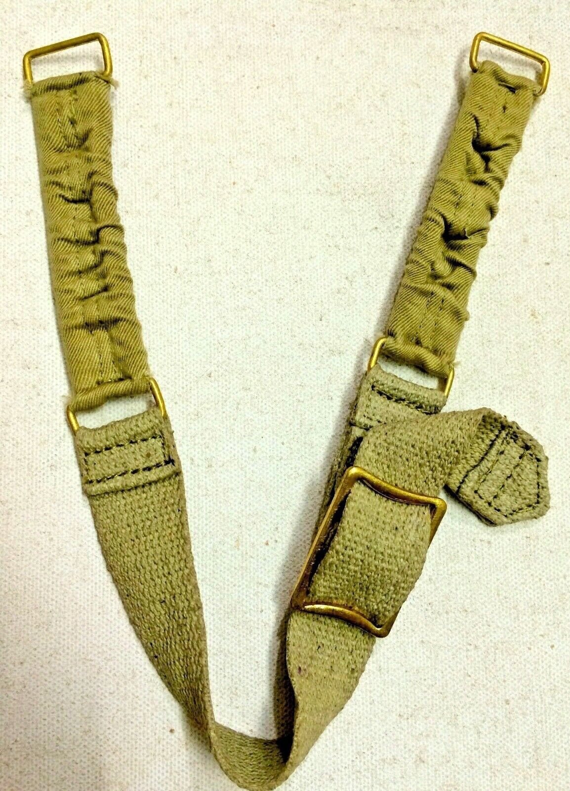 LOT of 10 WWII British Army Brodie Helmet Chin Strap - Repro x 10