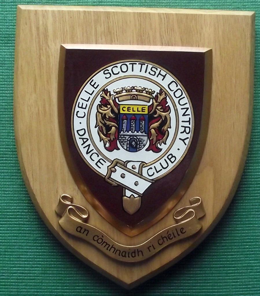 c1960 Scottish Country Dancing School University College Oak Crest Shield Plaque