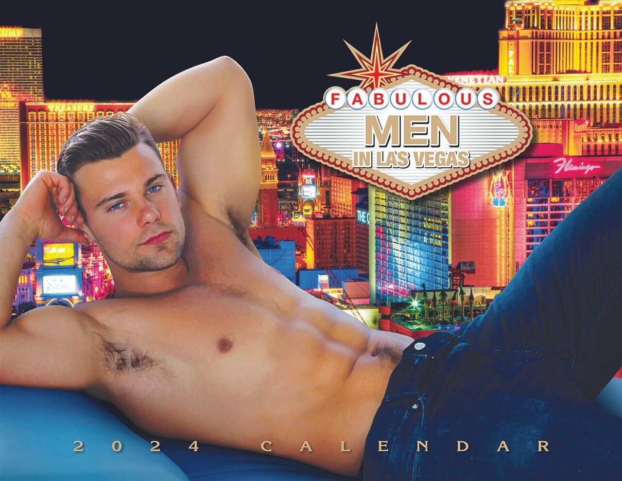 Fabulous Men in Las Vegas 2024 Wall Calendar Great Christmas Gift