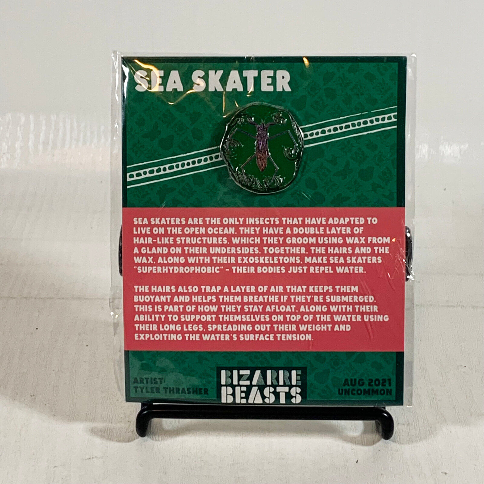 DFTBA Bizarre Beasts Enamel Pin - Sea Skater, Aug 2021 Uncommon