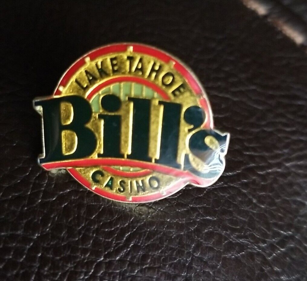  Bill's Casino Lake Tahoe Souvenir Pin gold tone 