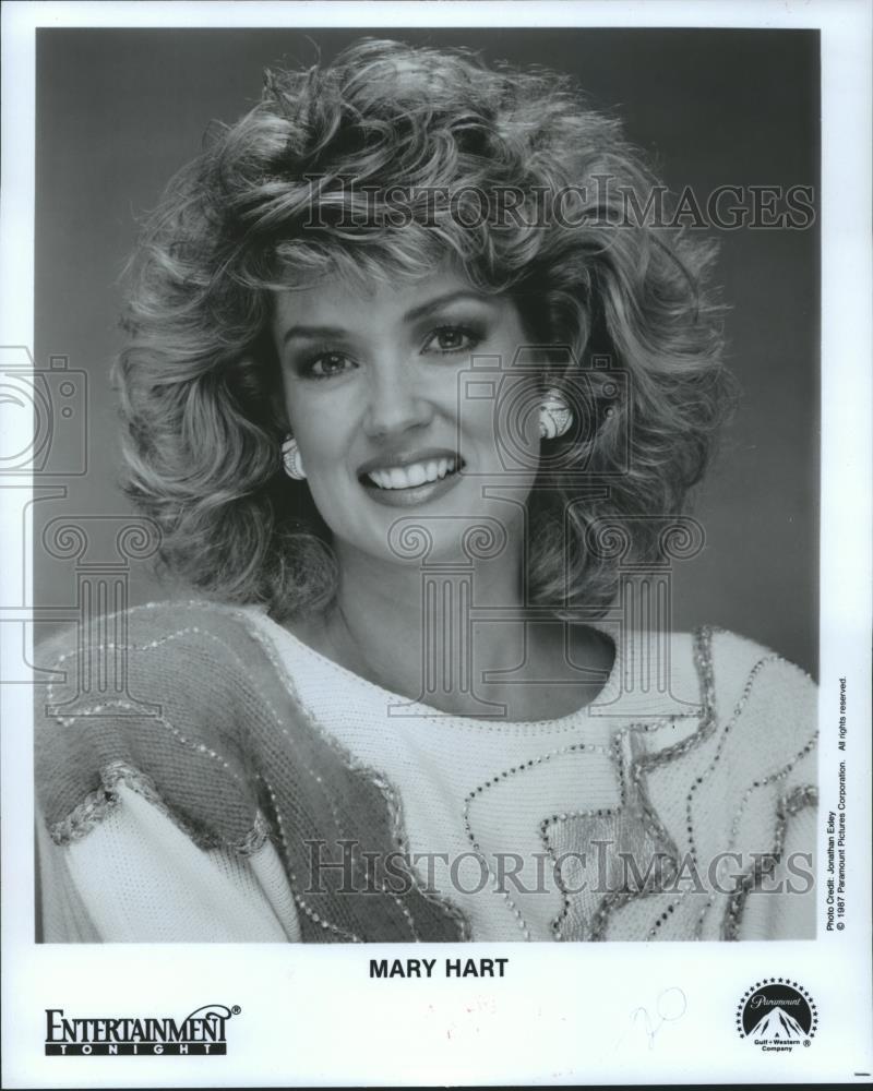 1989 Press Photo Mary Hart, TV Host - spp33123
