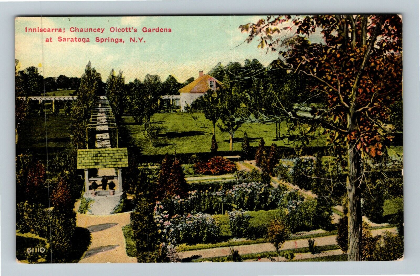 Saratoga Springs NY-New York, Inniscarra, Chauncey Olcott, Vintage Postcard
