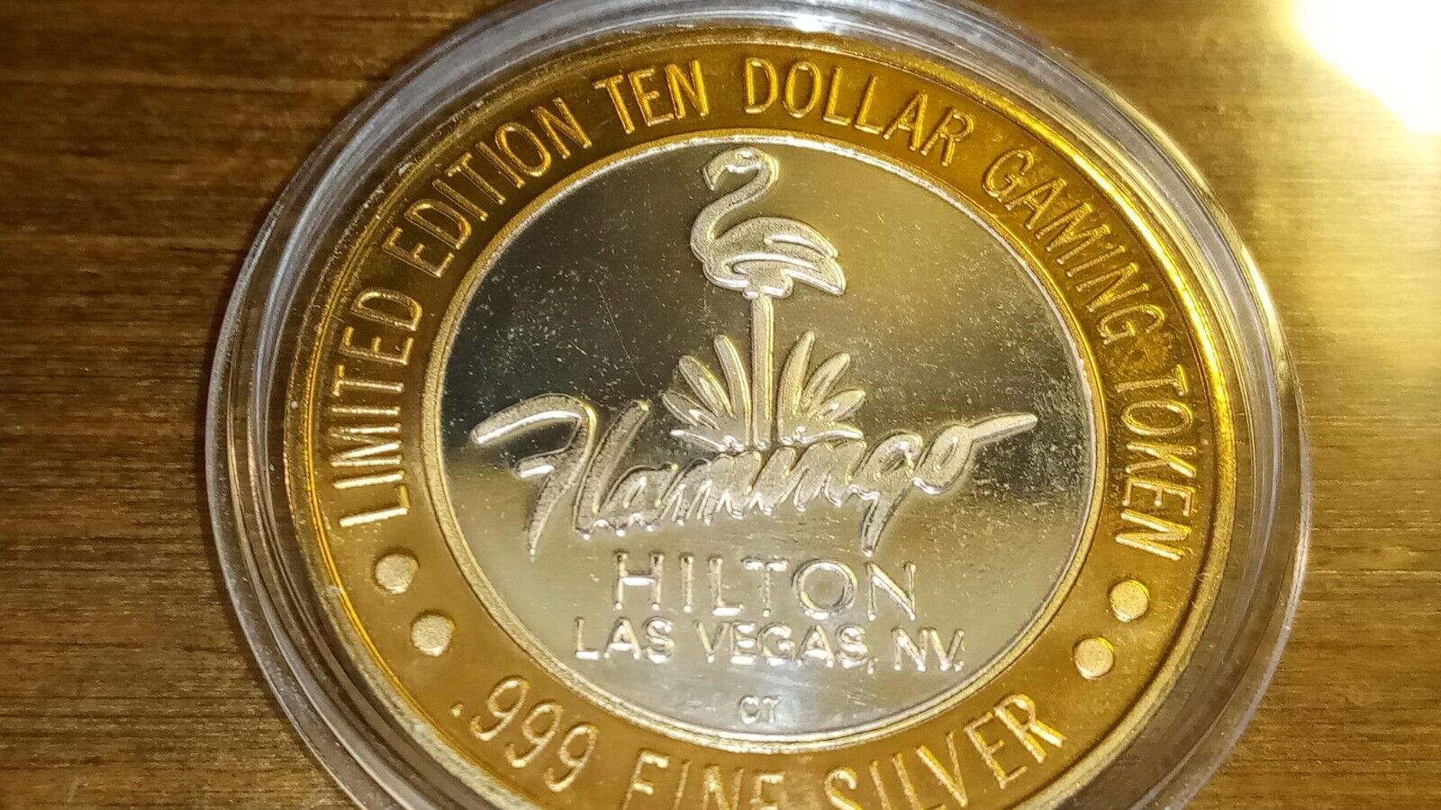 1946 Flamingo Hilton Las Vegas, NV. $10 Fine Silver Casino Gaming Token