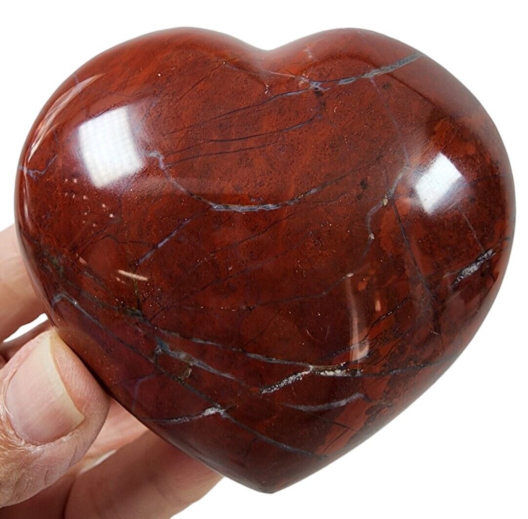 Red Jasper Polished Heart 200 grams