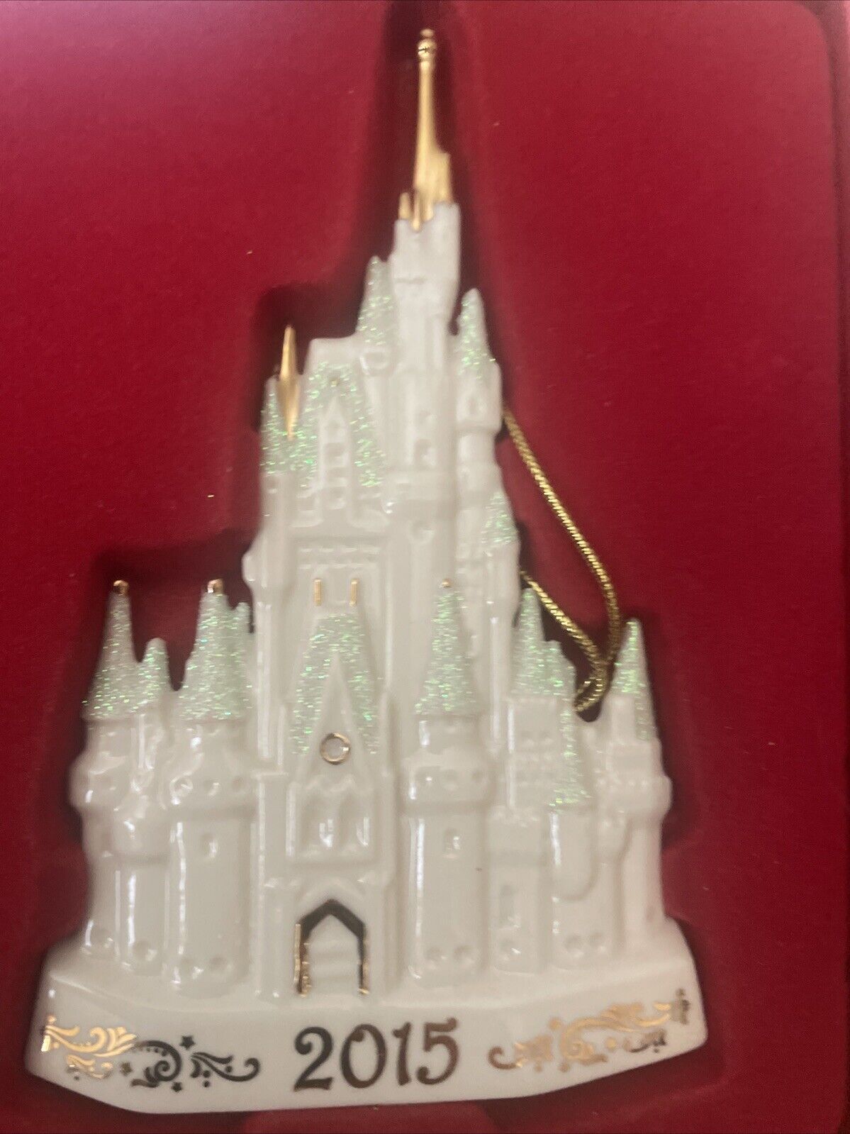 Lenox 2015 Cinderella Castle Disney Christmas Ornament