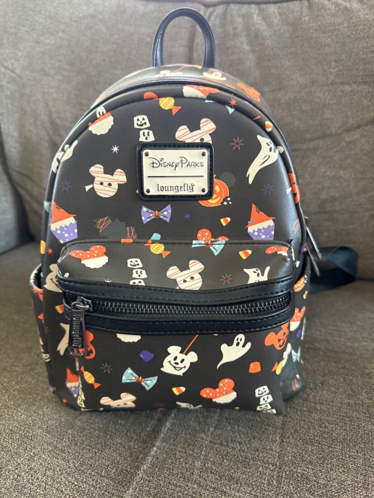 Disney Loungefly AOP Halloween Snacks backpack