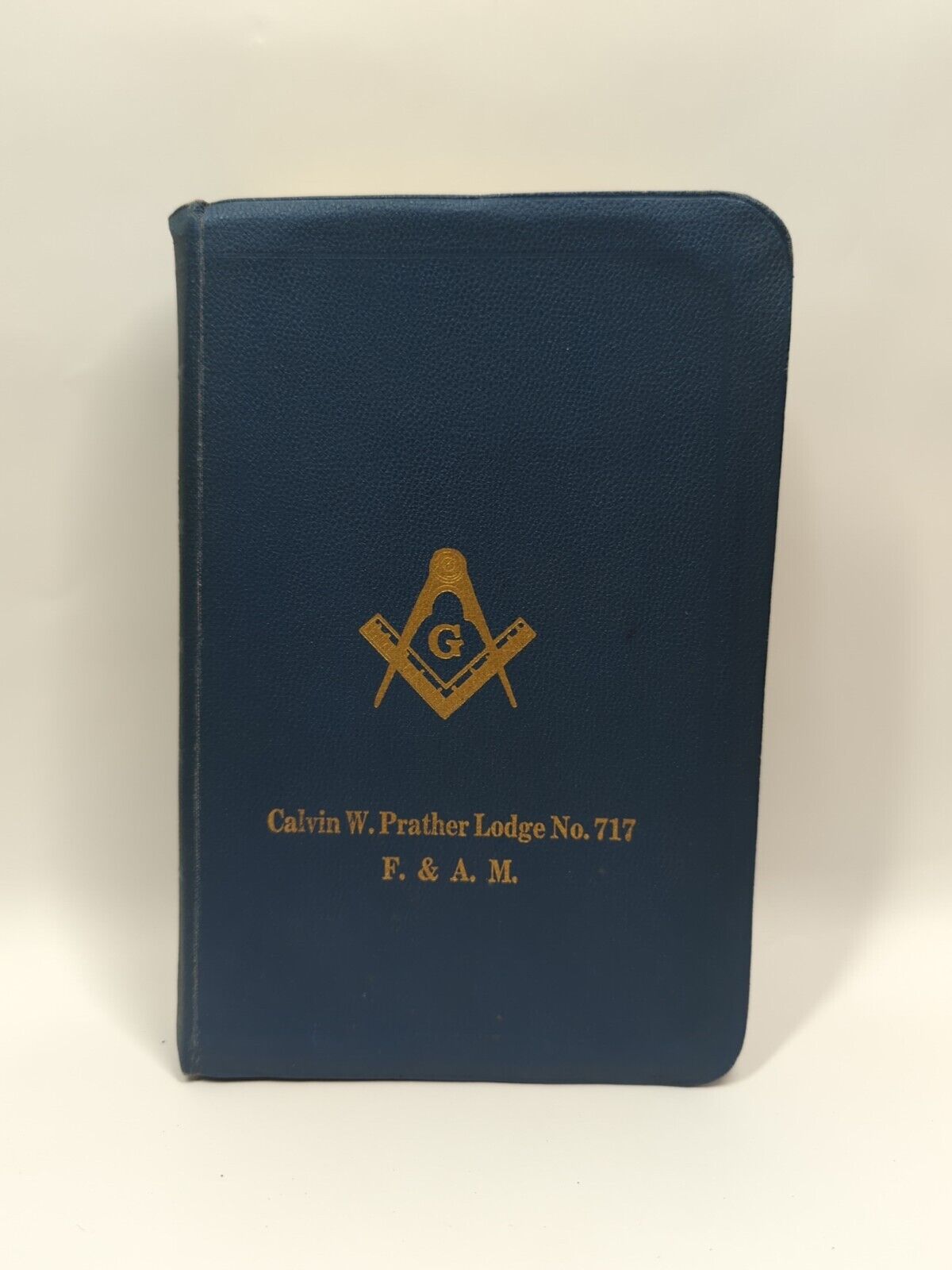 Vintage Freemasons Masonic Edition Illustrated Holy Bible 1957 Blue Cover Holman