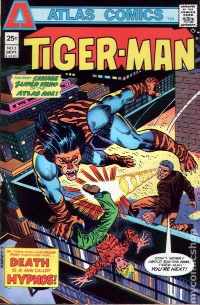 Tiger-man #3 VG 1975 Stock Image Low Grade