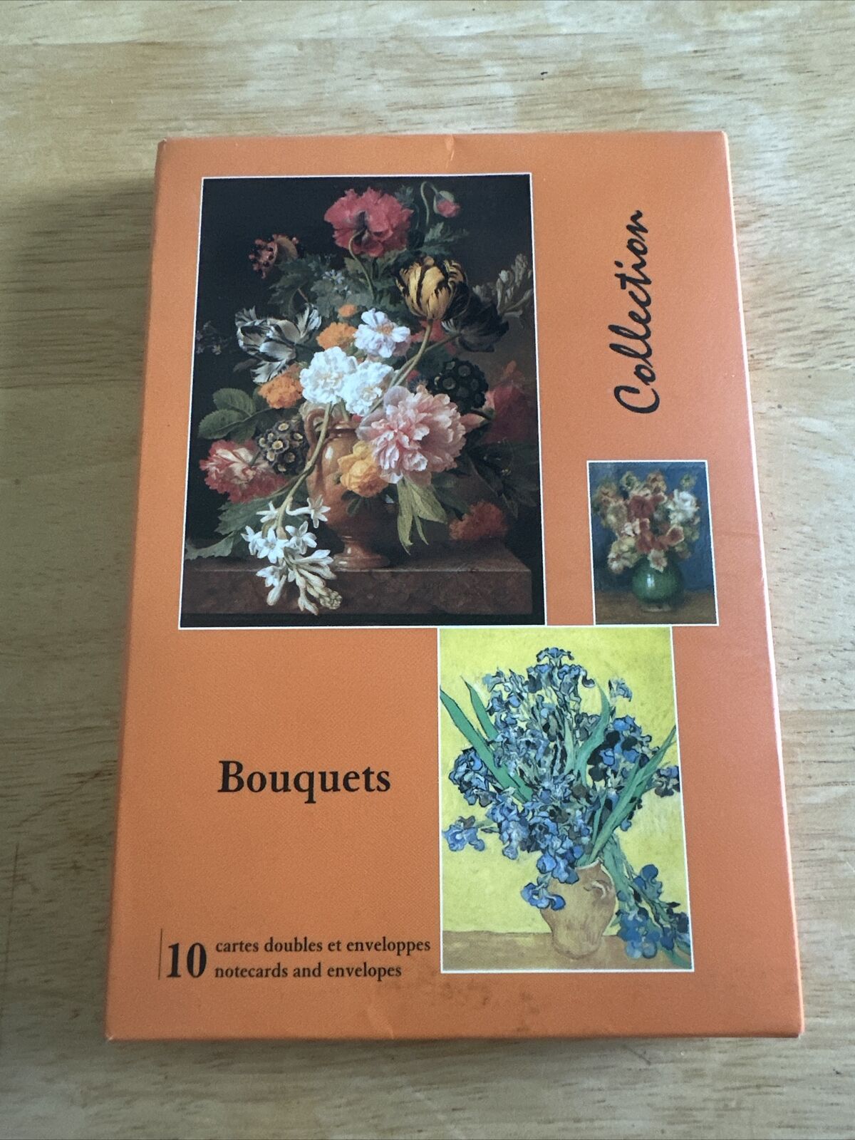 Reunion des Musees Nationaux Et Flammarion 4 Note Card Set Bouquets Paris 1997
