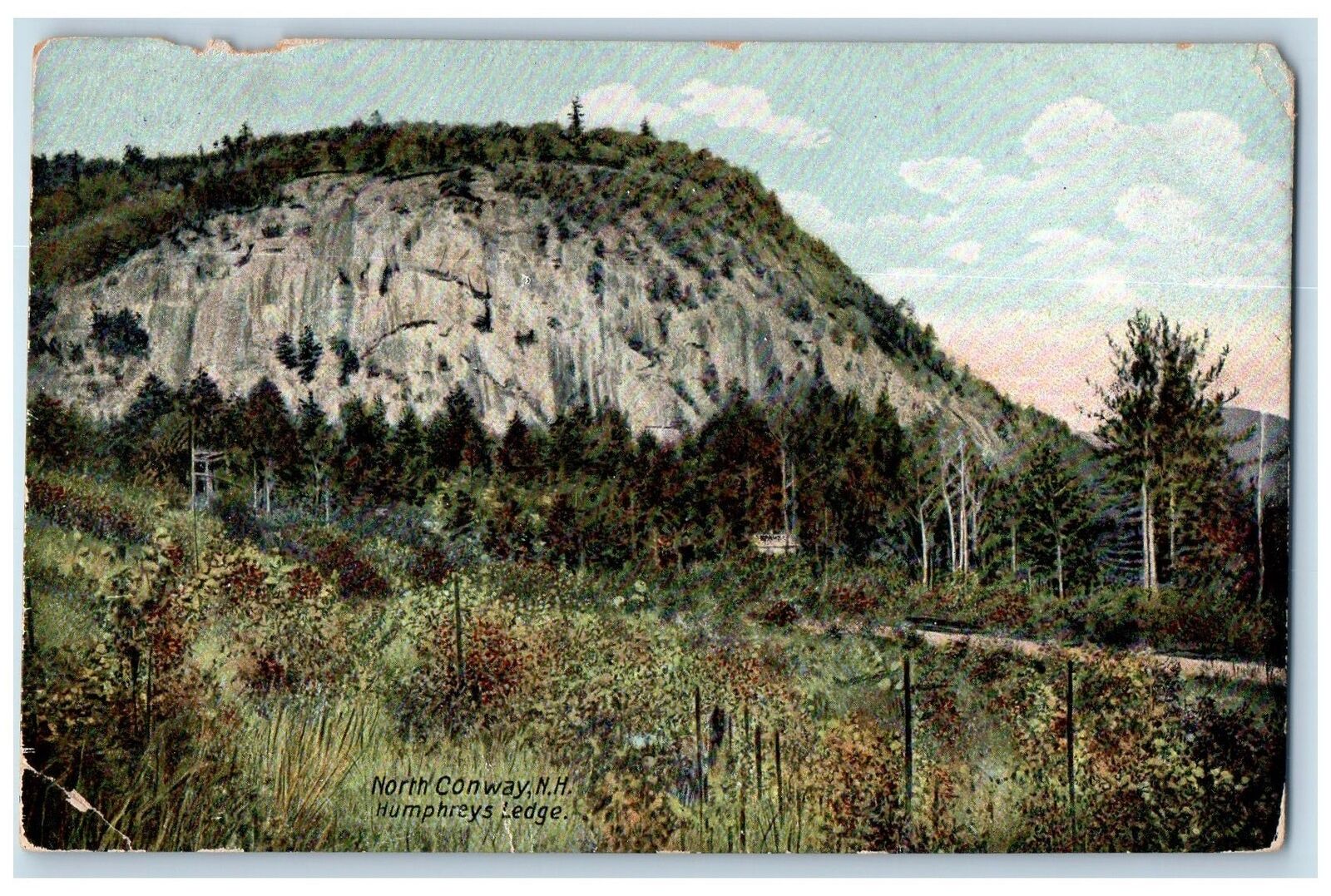 1915 Humphrey\'s Ledge View North Conway New Hampshire NH Posted Vintage Postcard