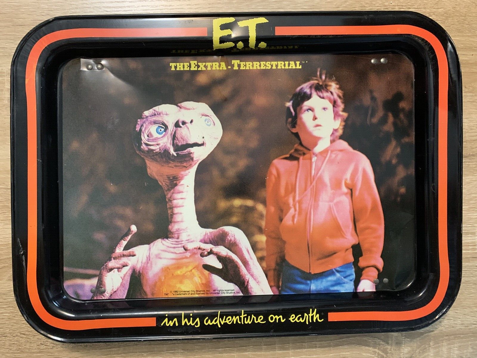 Vintage TV Dinner Lunch Tray ET The Extra Terrestrial Alien 1982 Universal E.T.