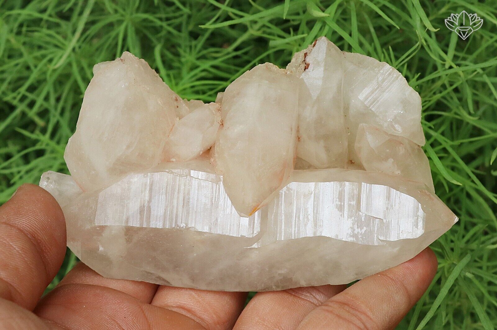 Amezing Natural Healing Crystal Lemurian White Himalayan Crystal 255gm Specimen