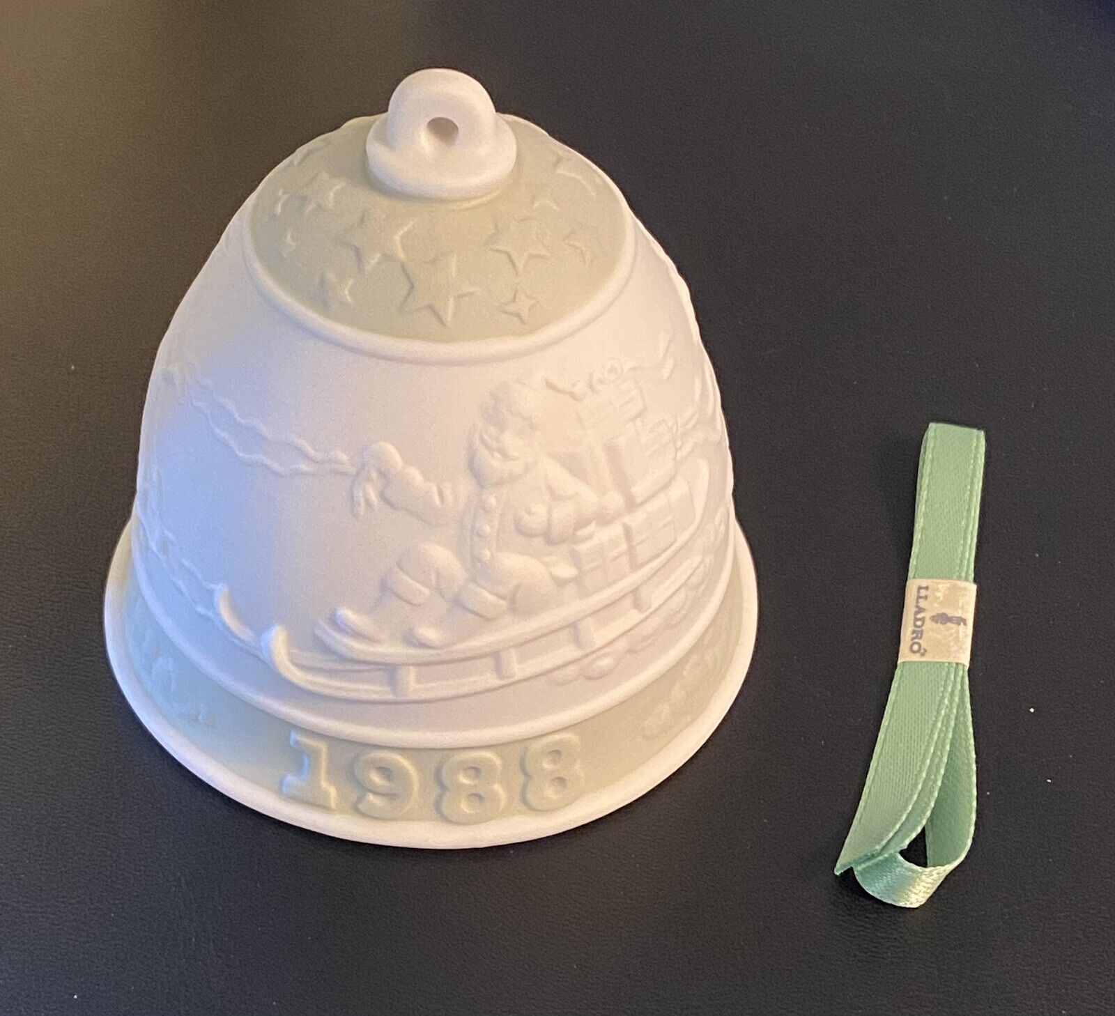 Lladro #5525 Christmas Bell 1988 Ornament With Box MINT Gorgeous