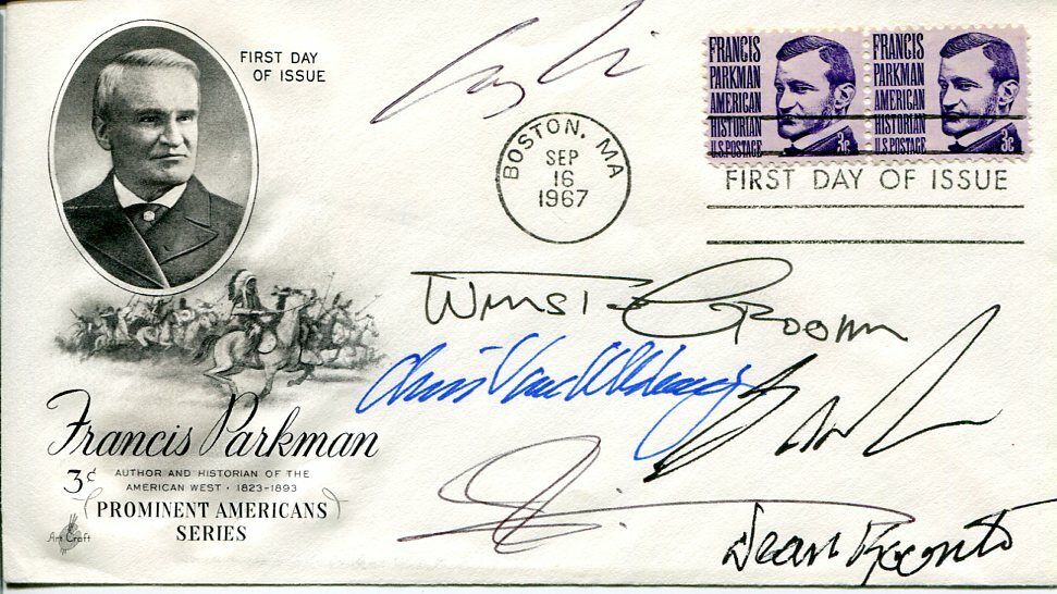 George R. R. Martin Dean Koontz Andy Weir Winston Groom And 2 Others Signed FDC