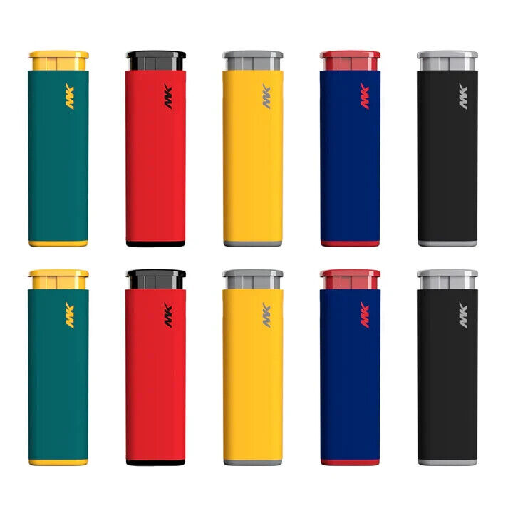 10 Ct MK JET COLOR TORCH  Big Full Size Lighters Refillable Windproof Lighter