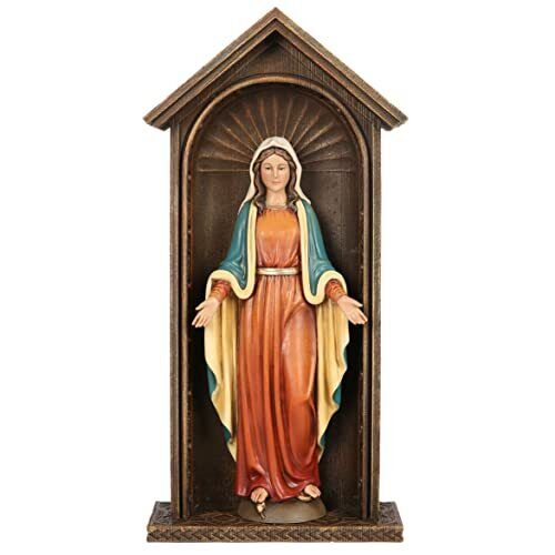 BC Catholic Our Lady of Grace Shrine, Virgin Mary Statue, Holy Mother Figure ...