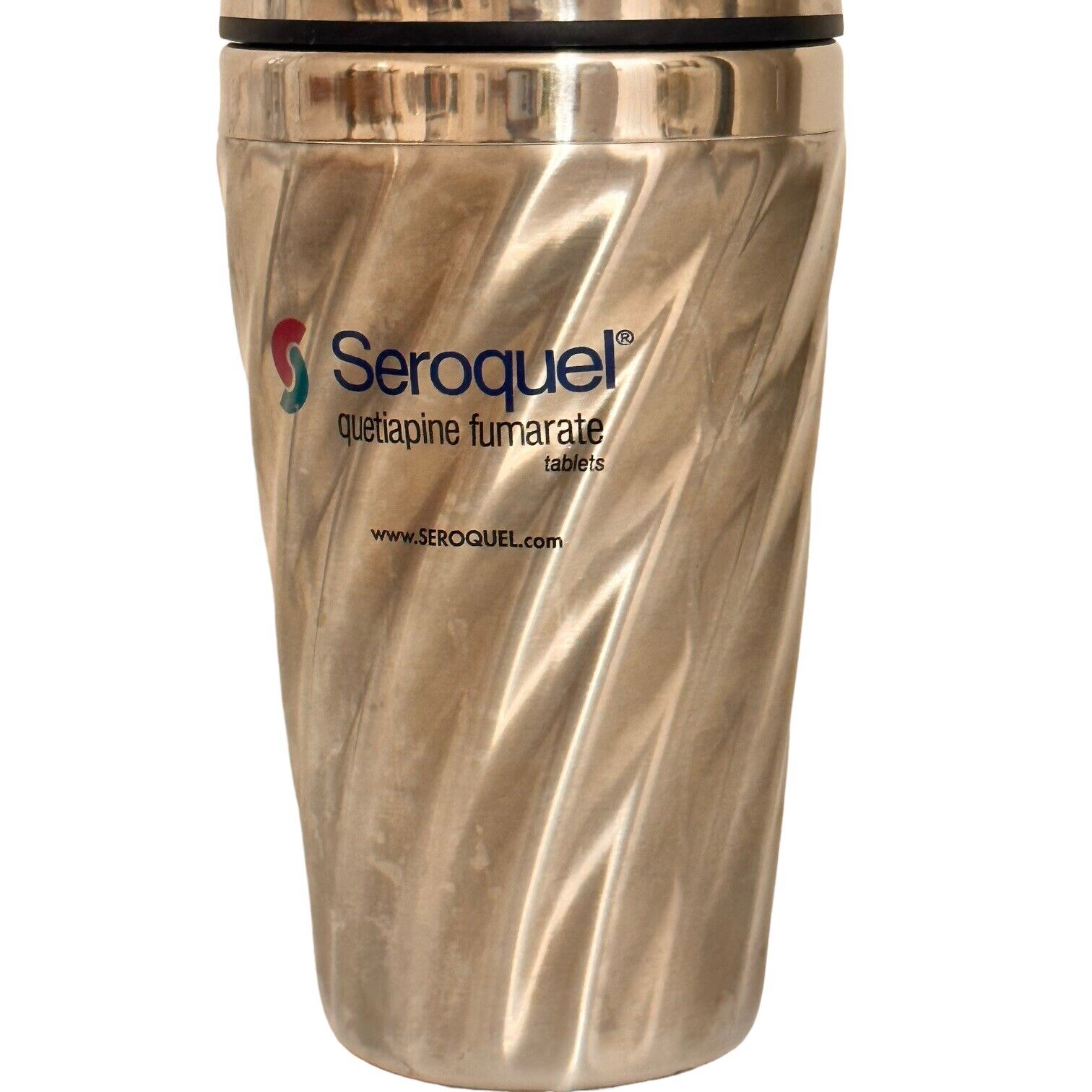 Seroquel Pharmaceutical Drug Rep Coffee Tumbler Advertising Quetiapine Fumarate