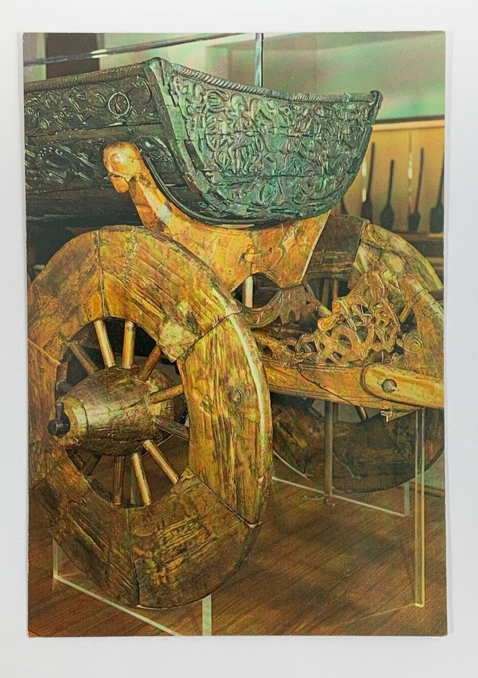 The Cart from Oseberg Oslo Norway Postcard The Viking Ships Museum