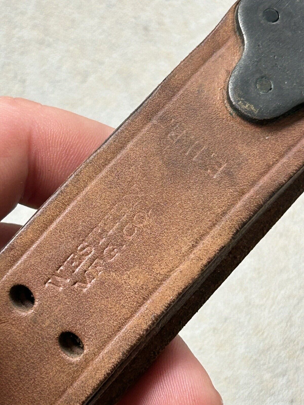 Original WW2 WW1 M1907 Leather Sling M1 Garand, M1917 Winchester 1897