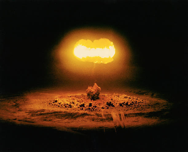 The Stokes test conducted Nevada Test Site 7 was 19 kiloton device - Old Photo