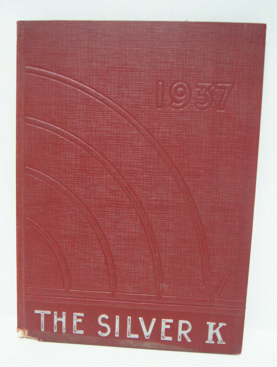 1937 The Silver K Kerman Union High School Kerman California Vintage Yearbook