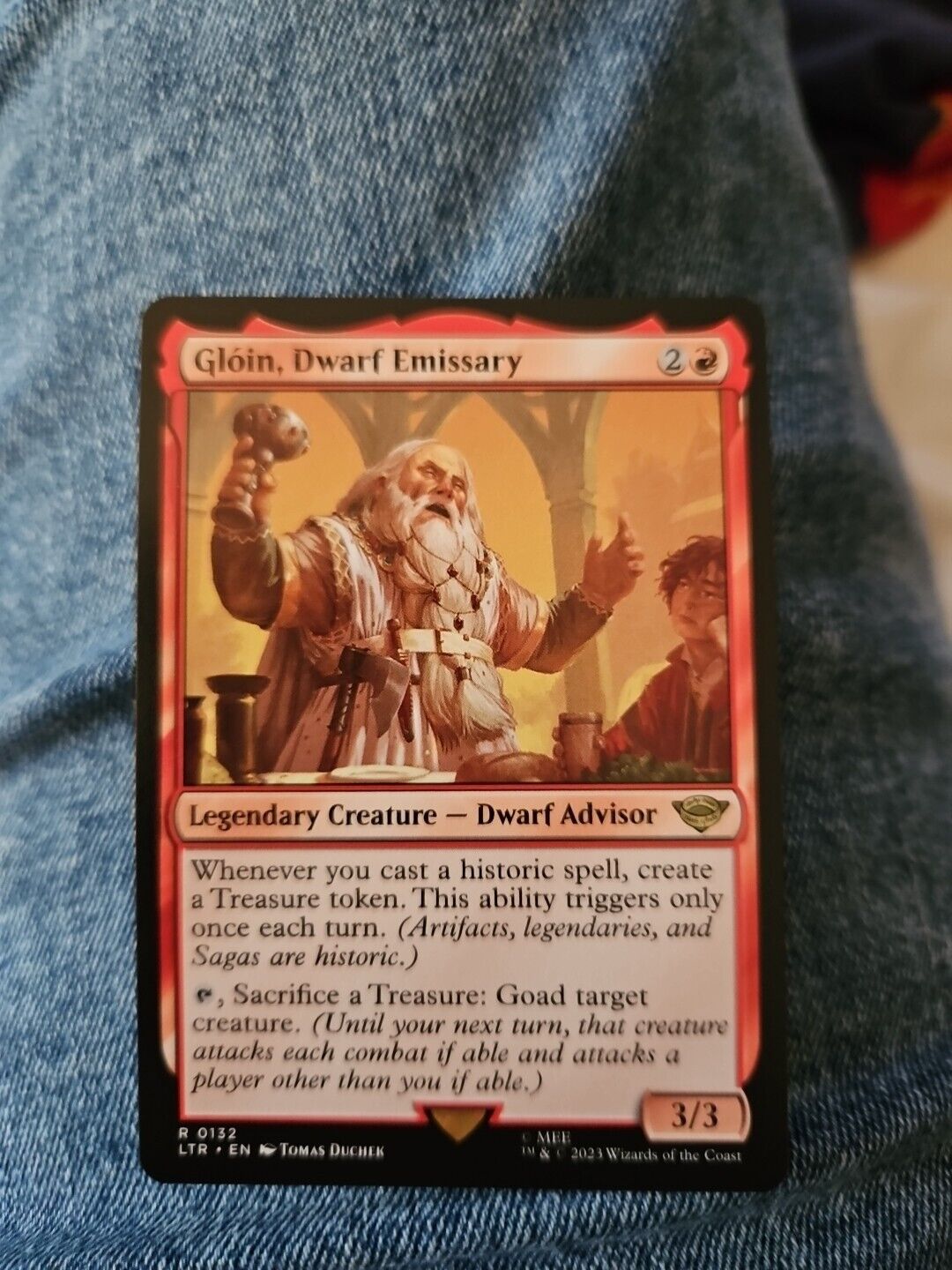 MTG Gloin Dwarf emissary  rare  Lord of the rings  